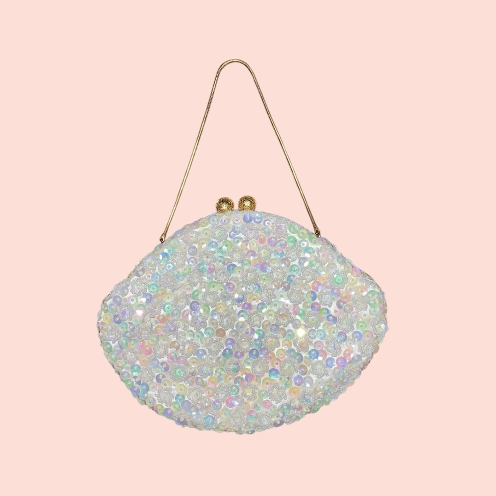 Vintage Iridescent Clutch Bag